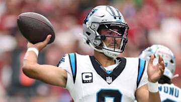 Carolina Panthers quarterback Bryce Young