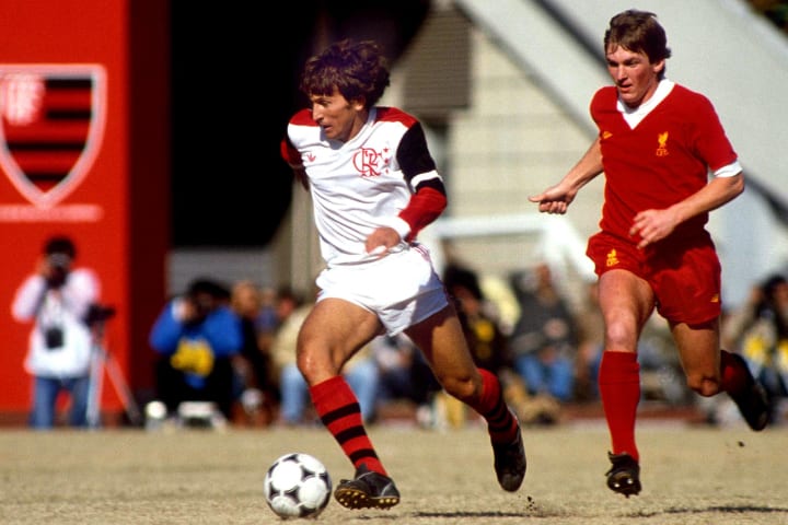 Zico jogador do Flamengo