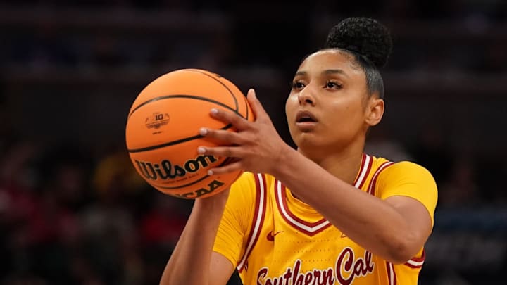 USC basketball star JuJu Watkins was named Nasmith Women's College Basketball Player of the Year. USC basketball star JuJu Watkins was named Nasmith Women's College Basketball Player of the Year.