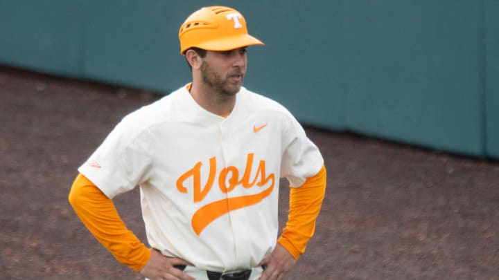 Tennessee's Ross Kivett during the game against Missouris at Lindsey Nelson Stadium on Sunday, May 5, 2019. 

Kns Vols Baseball Missouri