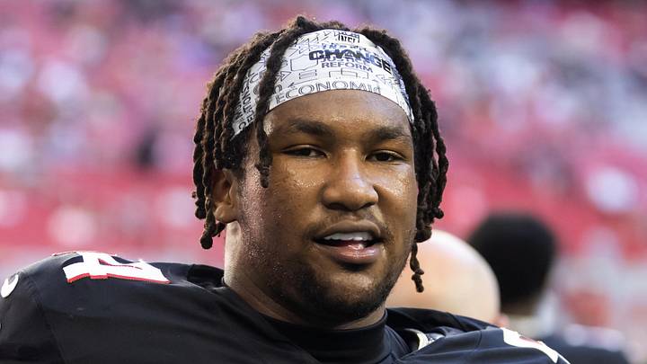 Atlanta Falcons defensive lineman Brandon Dorlus