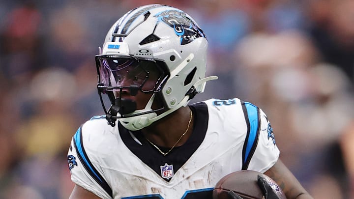 Carolina Panthers running back Trevor Etienne