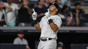 Sep 6, 2023; Bronx, New York, USA;  New York Yankees center fielder Jasson Dominguez (89) at Yankee Stadium. Mandatory Credit: Wendell Cruz-USA TODAY Sports