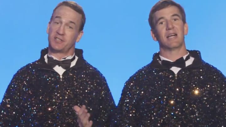 Peyton and Eli Manning created a musical to promote the upcoming season of the “ManningCast.”