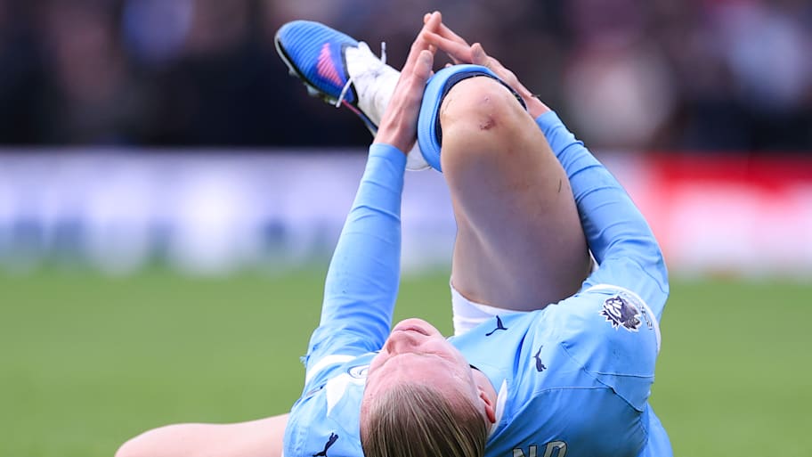 Erling Haaland in pain.