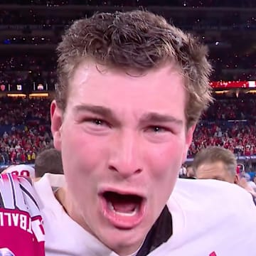 Indiana quarterback Fernando Mendoza gave a postgame interview to Fox’s Jenny Taft that will make its way around the internet all weekend.