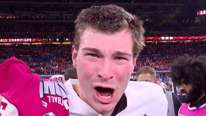 Indiana quarterback Fernando Mendoza gave a postgame interview to Fox’s Jenny Taft that will make its way around the internet all weekend. Indiana quarterback Fernando Mendoza gave a postgame interview to Fox’s Jenny Taft that will make its way around the internet all weekend.