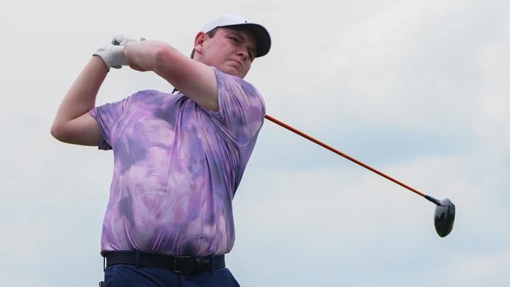 Robert MacIntyre, pictured last month at the Travelers Championship, won Sunday at the Genesis Scottish Open.