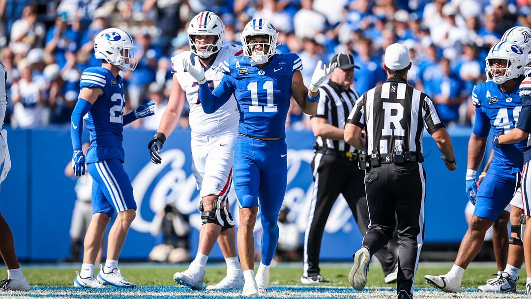 BYU safety Faletau Satuala against Arizona