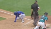 Bobby Witt Jr. took a fastball to the forearm on Wednesday