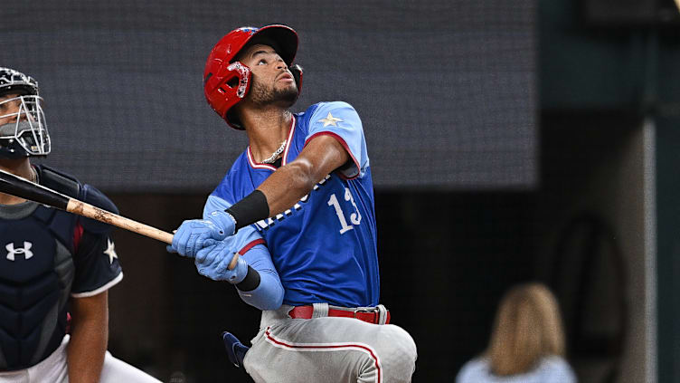 Philadelphia Phillies prospect Justin Crawford in the All-Star Futures Game