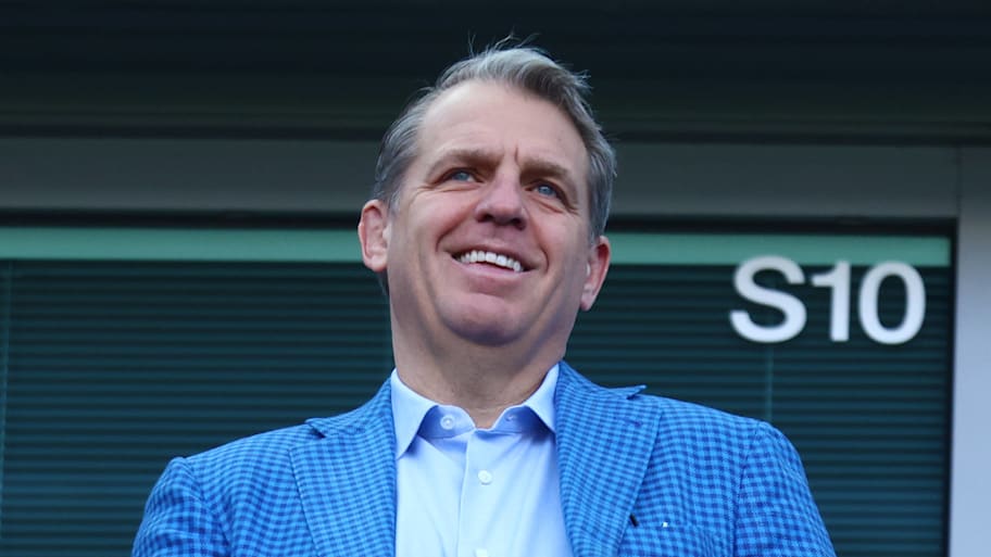 Todd Boehly attending a Chelsea game at Stamford Bridge.