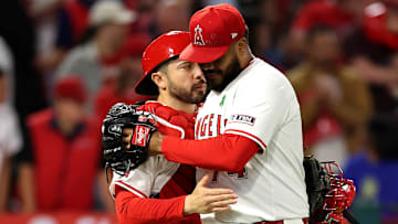 Miami Marlins v Los Angeles Angels
