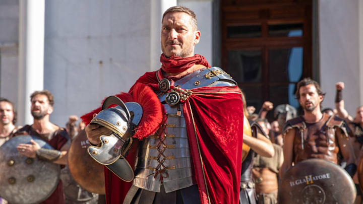 Francesco Totti per il lancio de Il Gladiatore II