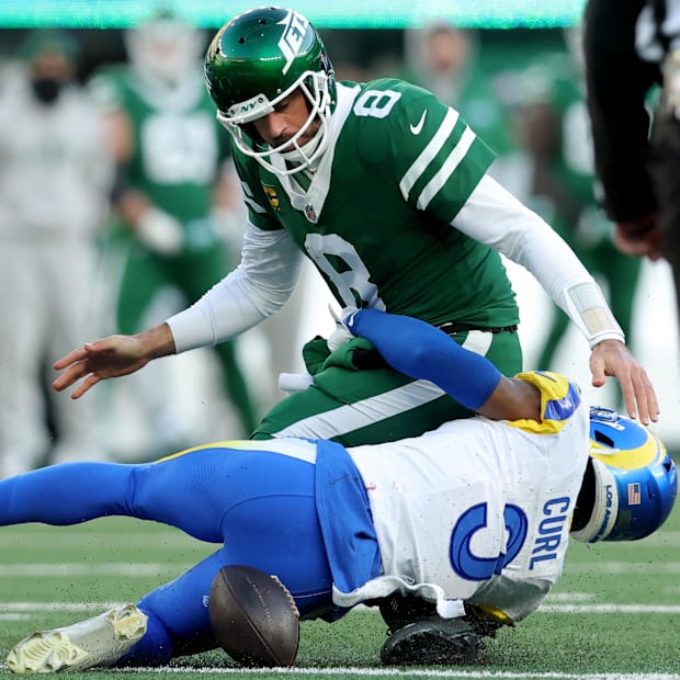 Aaron Rodgers stripped