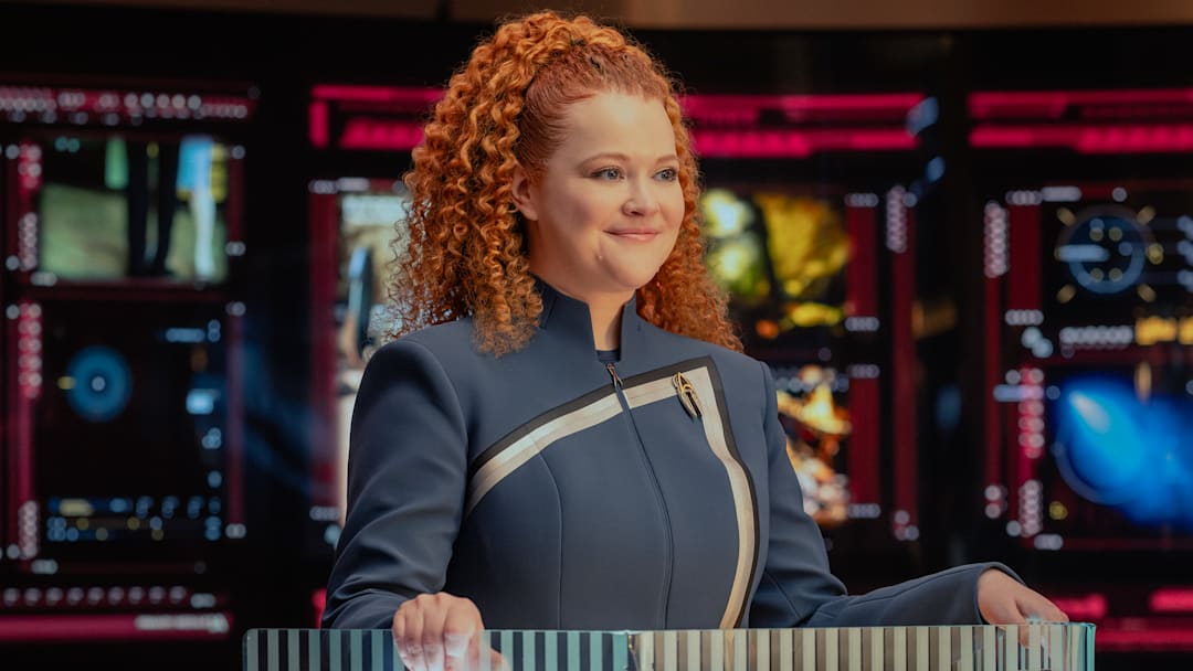 Mary Wiseman as Tilly in season 1, episode 8, of Star Trek: Starfleet Academy streaming on Paramount+. Photo Credit: Brooke Palmer/Paramount+