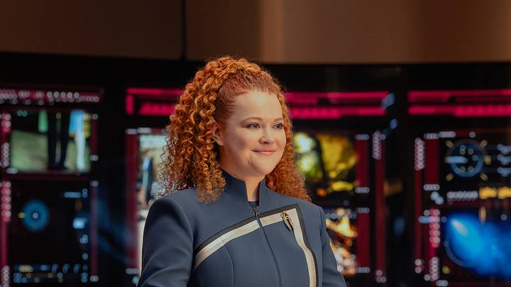 Mary Wiseman as Tilly in season 1, episode 8, of Star Trek: Starfleet Academy streaming on Paramount+. Photo Credit: Brooke Palmer/Paramount+