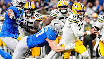 Detroit Lions defensive end Aidan Hutchinson (97).