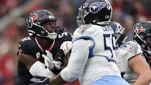 Tennessee Titans offensive lineman JC Latham