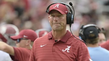 Alabama Crimson Tide head coach Kalen DeBoer
