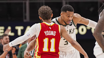Trae Young and Giannis Antetokounmpo
