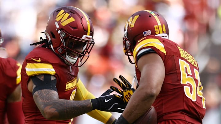 Washington Commanders linebackers Frankie Luvu and Bobby Wagner