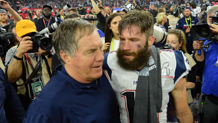 Edelman and Belichick won three Super Bowls together