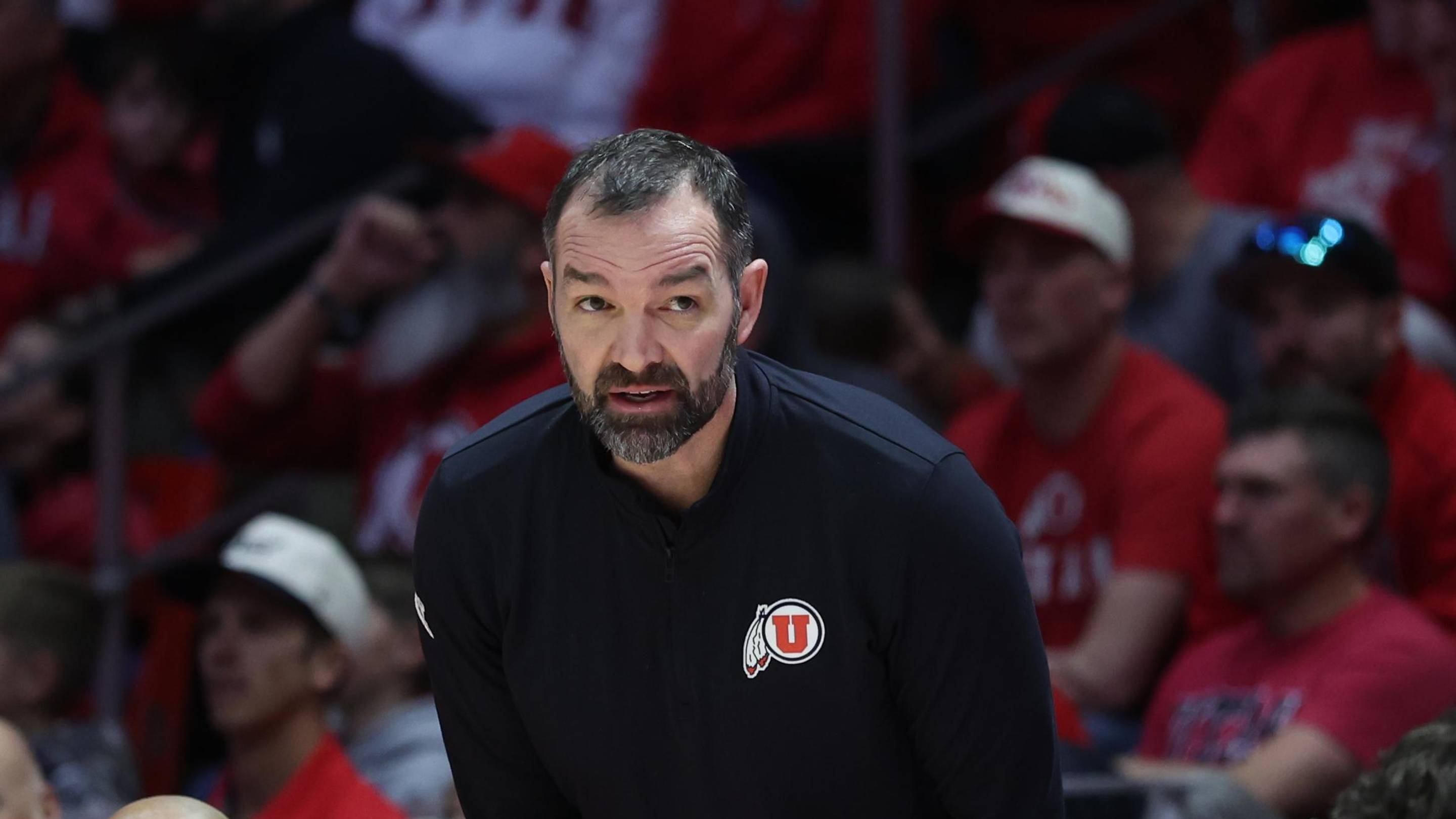 Utah Runnin' Utes head coach Alex Jensen. | Rob Gray-Imagn Images