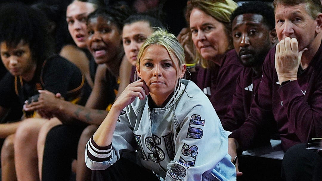 Arizona State Sun Devils head coach Molly Miller watches from the bench during the fourth quarter against Iowa State in the Big-12 women’s basketball at Hilton Coliseum on Feb. 18, 2026, in Ames, Iowa