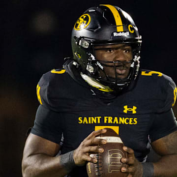 St. Frances quarterback Jae'Olyn Williams threw three touchdown passes to lead the Panthers to a 37-20 win over Corner Canyon and earned MVP honors.