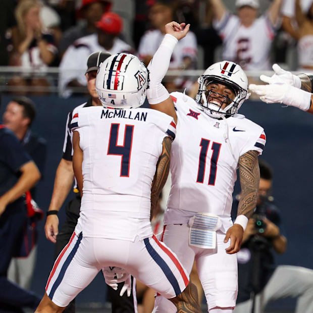 Noah Fifita and Tet McMillan have been connecting for touchdowns long before their days at the University of Arizona.