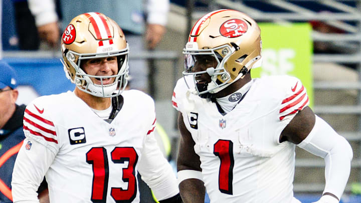 Deebo Samuel Sr. and Brock Purdy