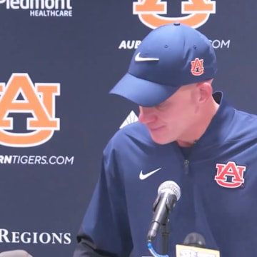 Auburn interim coach D.J. Durkin gave a powerful speech to his team after an overtime loss to Vanderbilt.