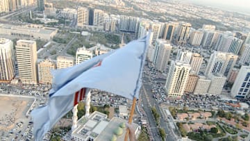 Alain Robert Climbs Abu Dhabi Investment Authority Tower