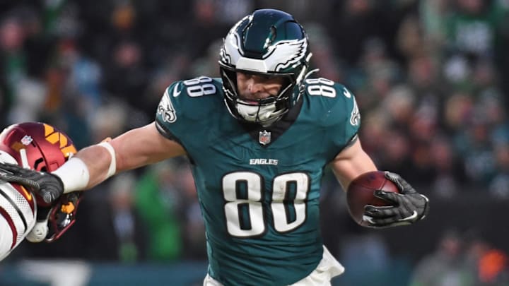 Eagles TE Dallas Goedert has a plus matchup against the Chiefs in a Week 2 Super Bowl rematch.