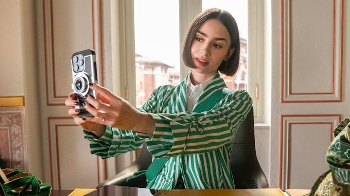 Emily In Paris. Lily Collins as Emily in Emily In Paris