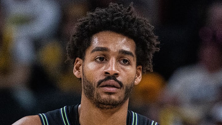 Jan 16, 2026; Indianapolis, Indiana, USA;  New Orleans Pelicans guard Jordan Poole (3) in the second half against the Indiana Pacers at Gainbridge Fieldhouse. Mandatory Credit: Trevor Ruszkowski-Imagn Images