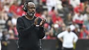 Maryland Terrapins head coach Mike Locksley
