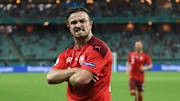 Xherdan Shaqiri avec le maillot de la Suisse. 
