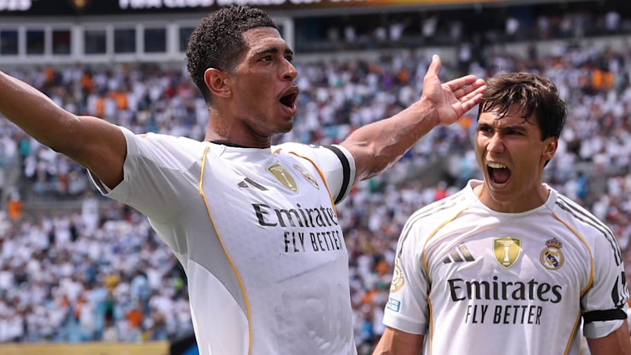 Jude Bellingham (left) bagged the opening goal for Real Madrid. | IMAGO/Sportimage