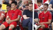 Ernüchterte Gesichter auf der Bank des FC Bayern