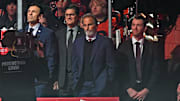 Oct 13, 2022; Philadelphia, Pennsylvania, USA; Philadelphia Flyers head coach John Tortorella during Opening Night ceremonies against the New Jersey Devils at Wells Fargo Center. Mandatory Credit: Eric Hartline-Imagn Images