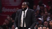 Cleveland Cavaliers center Kendrick Perkins against the Golden State Warriors.