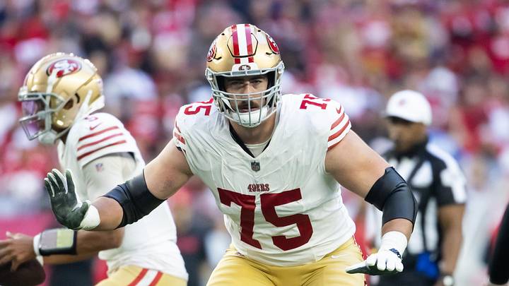 San Francisco 49ers center Matt Hennessy (75)