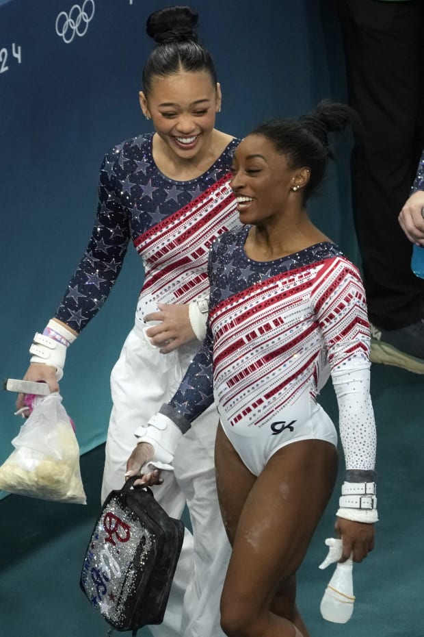 Simone Biles, Suni Lee, Team USA, USA gymnastics, Paris Olympics