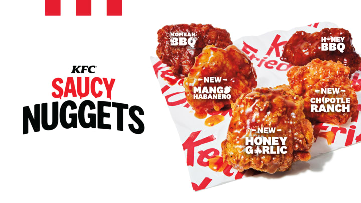 KFC Saucy Nuggets new and returning flavors