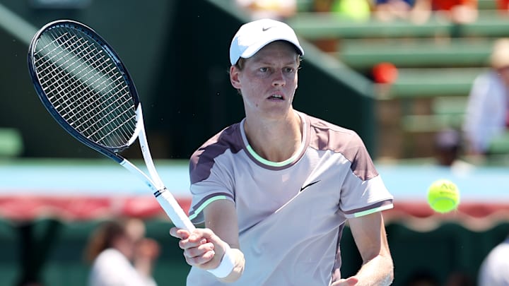 Jannik Sinner at the 2024 Kooyong Classic