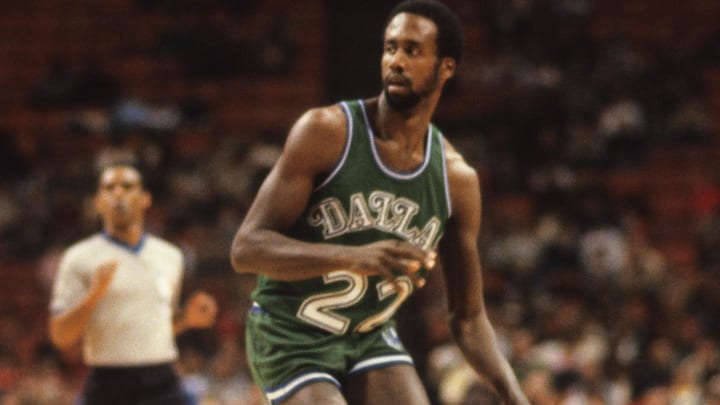 1984; Atlanta, Ga, USA; FILE PHOTO; Dallas Mavericks guard Rolando Blackman (22) against the Atlanta Hawks at the Omni Coliseum. Mandatory Credit: Malcolm Emmons-USA TODAY Network.