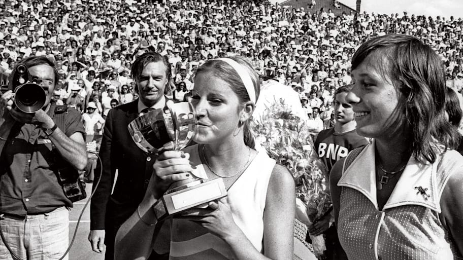 Evert won at Roland Garros in 1975, but Navratilova would go on to take 10 of the 14 Grand Slam finals they contested.