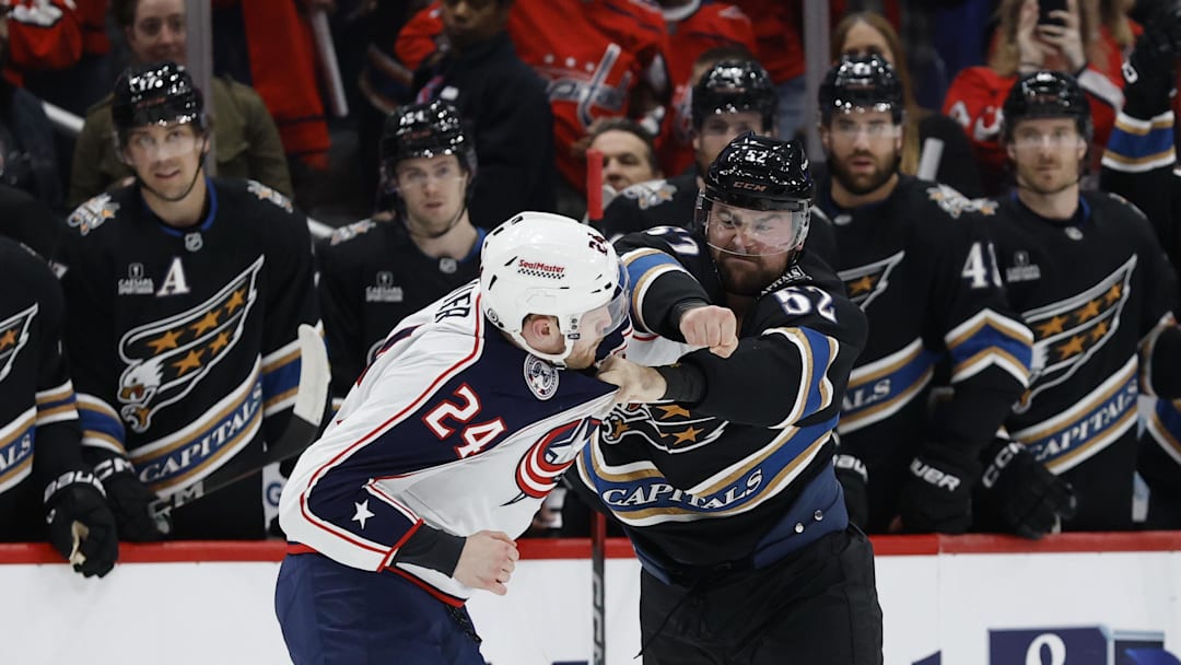 Dylan McIlrath, Washington Capitals Mandatory Credit: Geoff Burke-Imagn Images